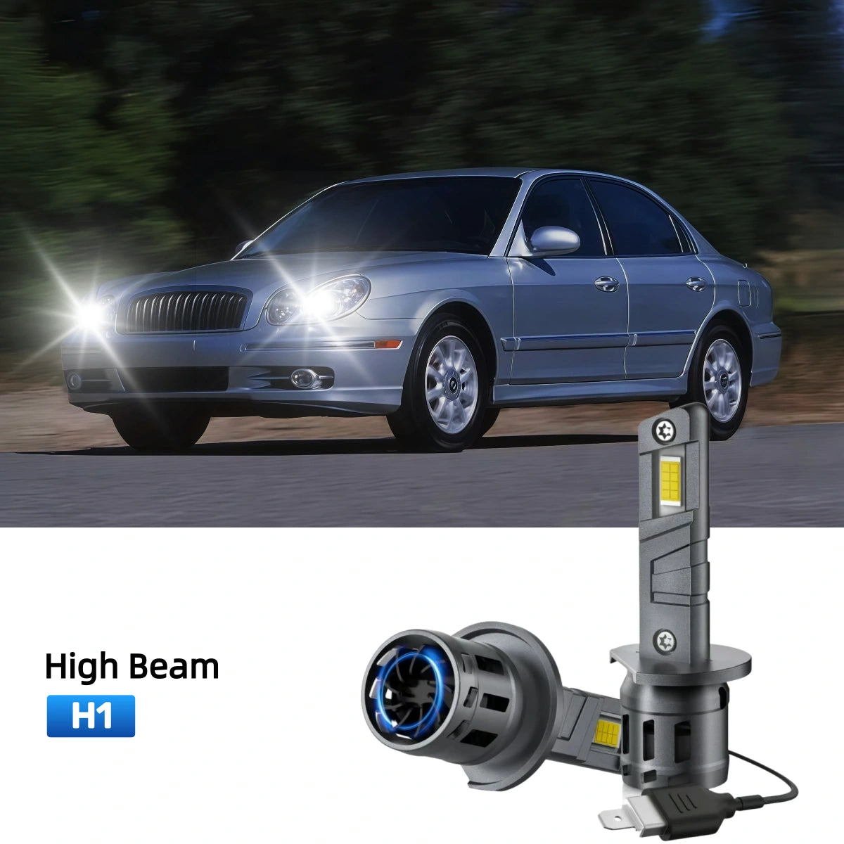 RIMTHIN H1 LED High Beam Bulbs Fit for 2002-2005 Hyundai Sonata