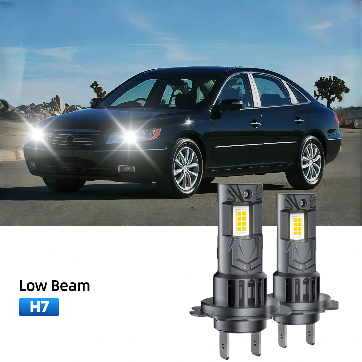 RIMTHIN H7 LED Low Beam Bulbs Fit for 2006-2008 Hyundai Sonata