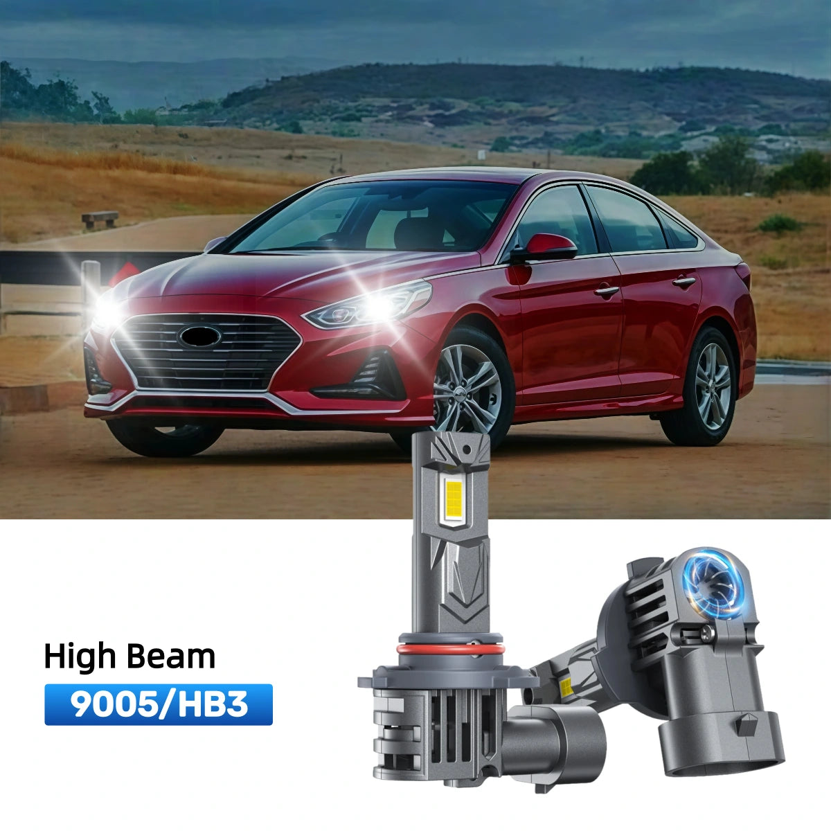 RIMTHIN 9005 LED High Beam Bulbs Fit for 2016-2019 Hyundai Sonata