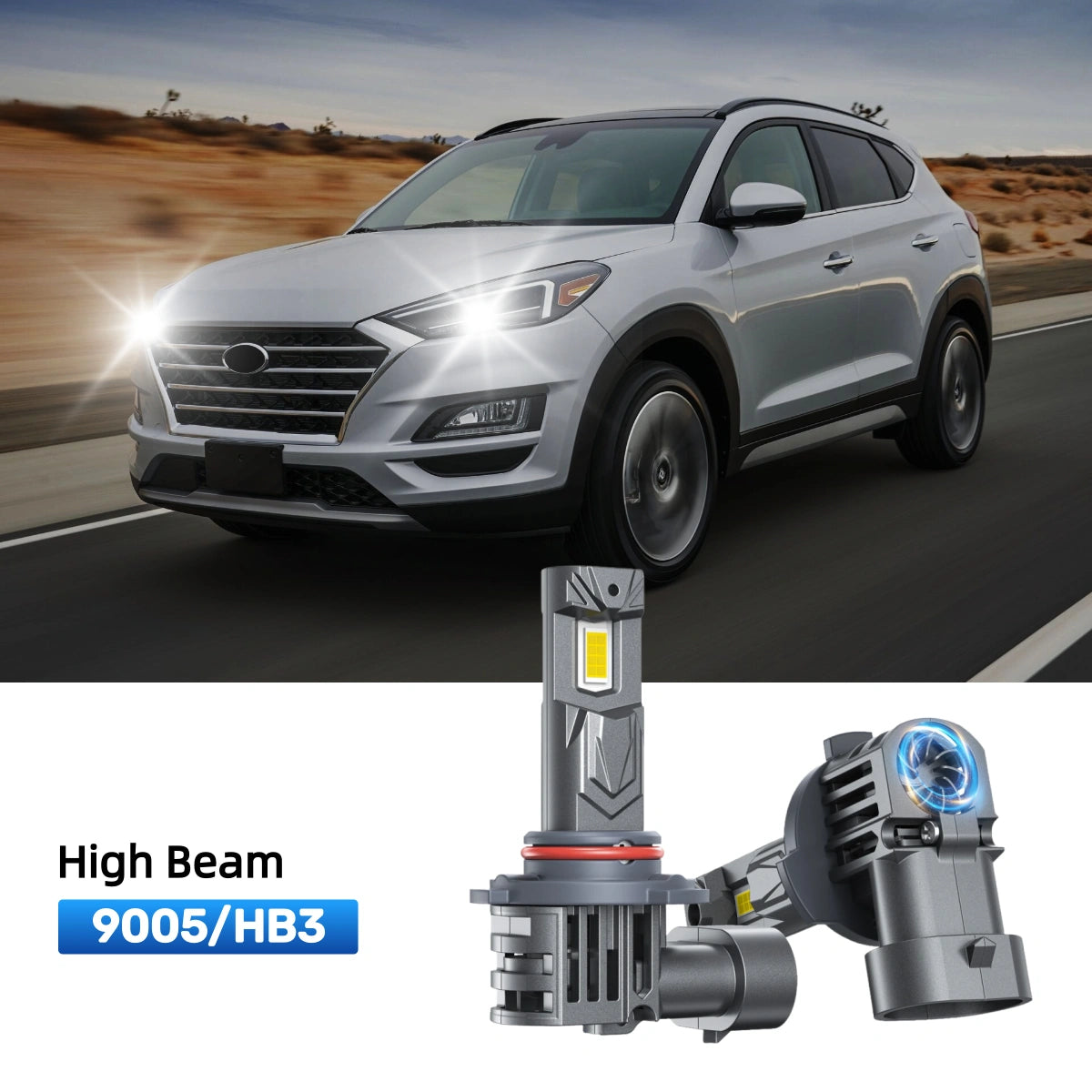 RIMTHIN 9005 LED High Beam Bulbs Fit for 2019-2020 Hyundai Tucson