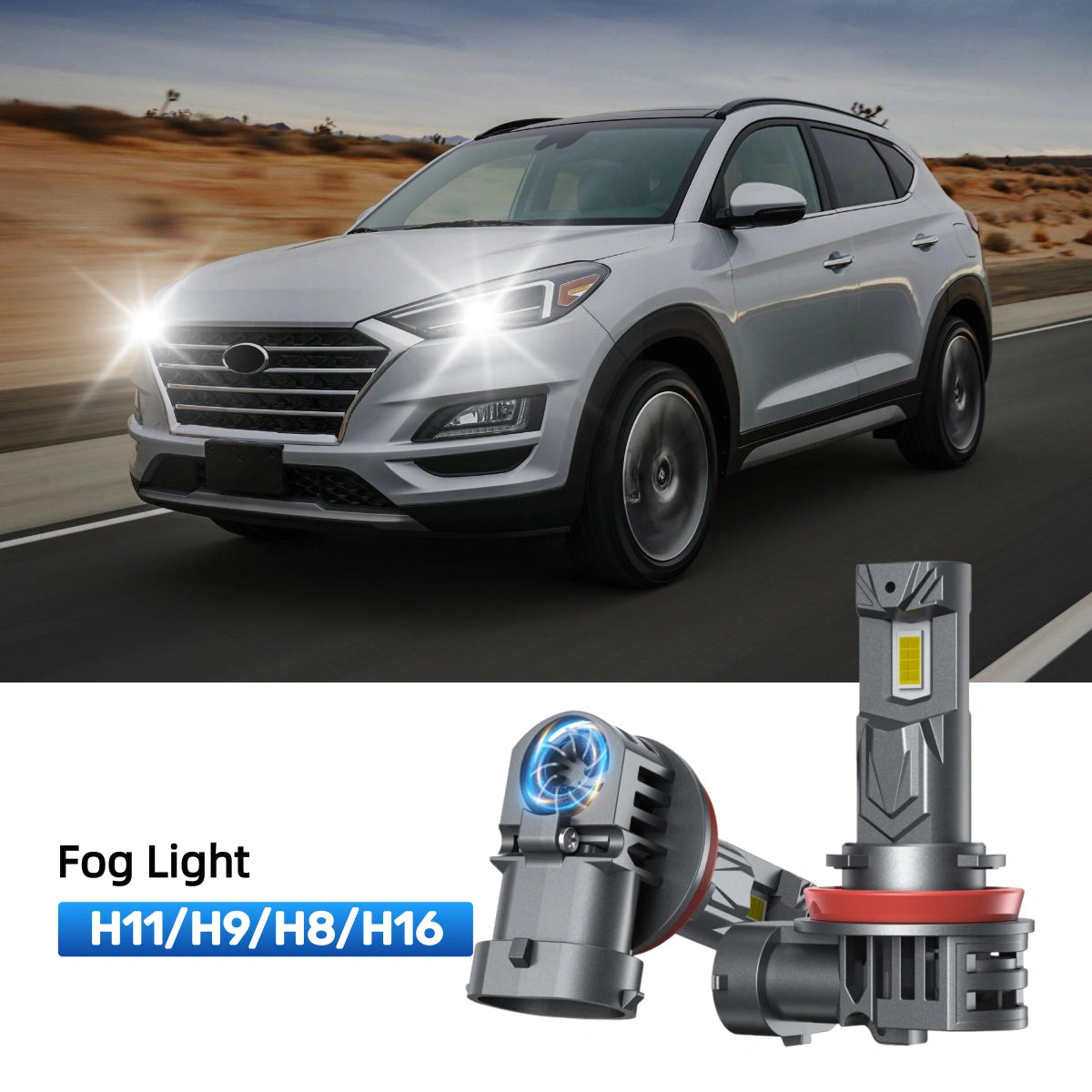 RIMTHIN H11 LED Fog Light Bulbs Fit for 2019-2020 Hyundai Tucson
