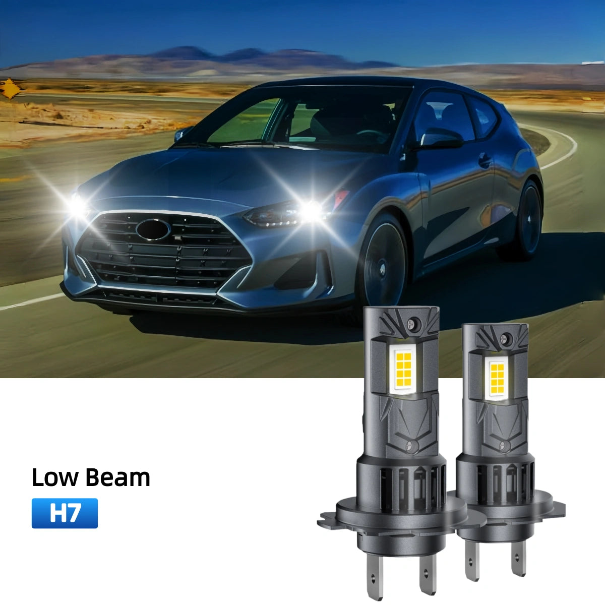 RIMTHIN H7 LED Low Beam Bulbs Fit for 2019-2021 Hyundai Veloster