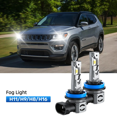 RIMTHIN H11 LED Fog Light Bulbs Fit for 2017-2021 Jeep Compass