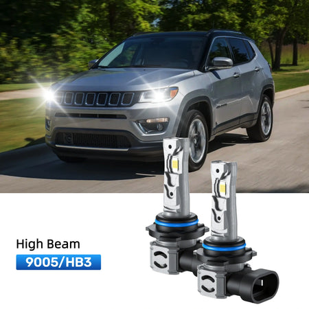 RIMTHIN 9005 LED High Beam Bulbs Fit for 2017-2021 Jeep Compass
