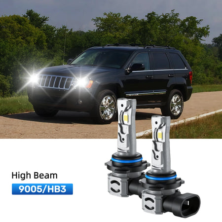 RIMTHIN 9005 LED High Beam Bulbs Fit for 2005-2010 Jeep Grand Cherokee