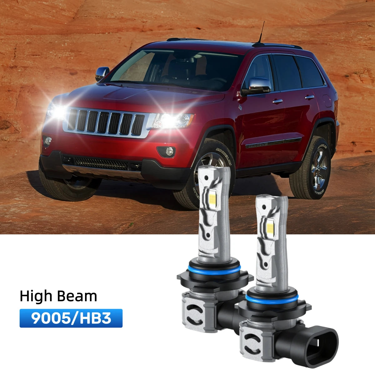 RIMTHIN 9005 LED High Beam Bulbs Fit for 2011 Jeep Grand Cherokee