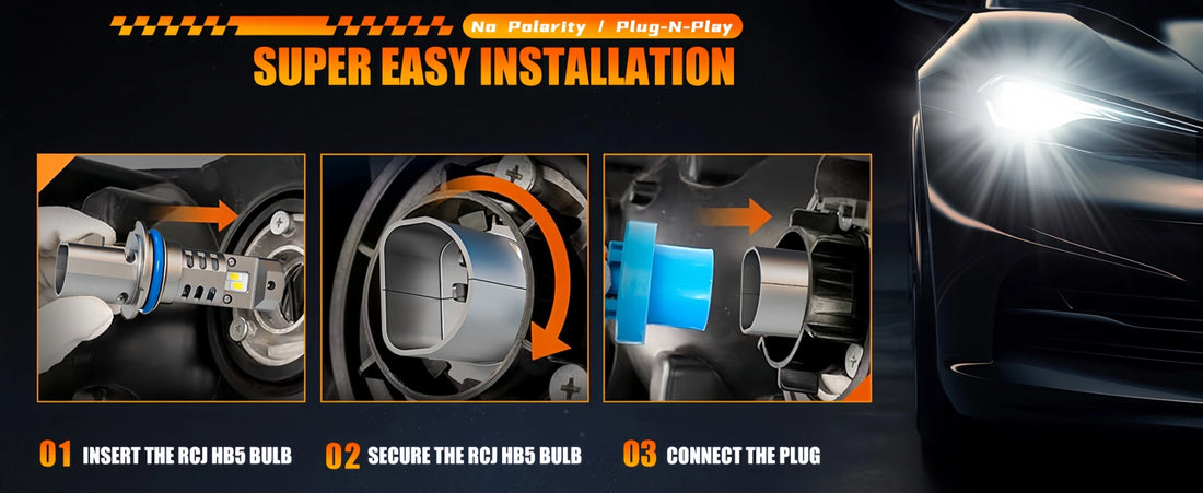 M1 Series 9007 LED Headlight Globes