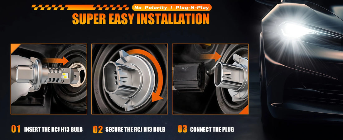 M1 Series H13 LED Headlight Globes