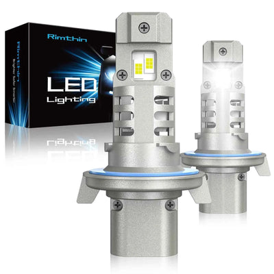 Rimthin XM1 H13/9008 LED Headlight Bulbs 100W 30000LM 6000K Cool White IP67 Pack of 2