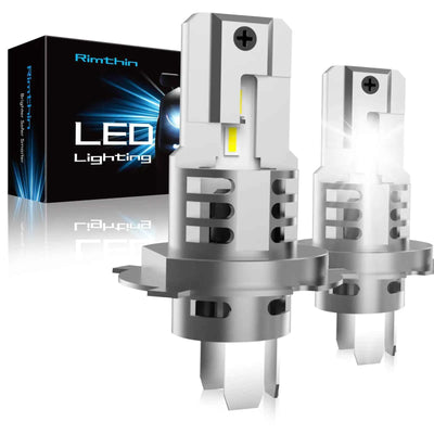 Rimthin XM1 H4/9003/HB2 LED Headlight Bulbs 6000K Cool White IP67 16000LM 60W Pack of 2
