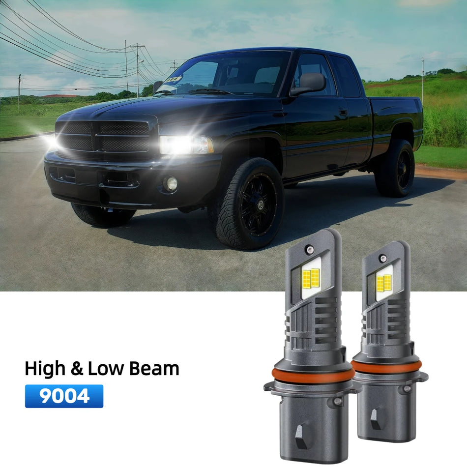Fit for 1999-2001 Dodge Ram 1500 9004 LED Headlight Bulbs | Clearer and Safer