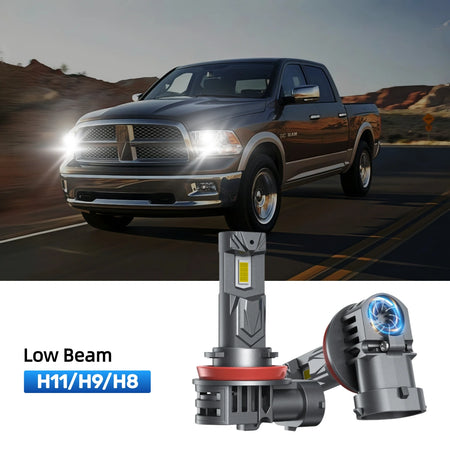 RIMTHIN H11 LED Low Beam Bulbs Fit for 2009 Dodge Ram 1500