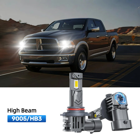 RIMTHIN 9005 LED High Beam Bulbs Fit for 2010 Dodge Ram 1500