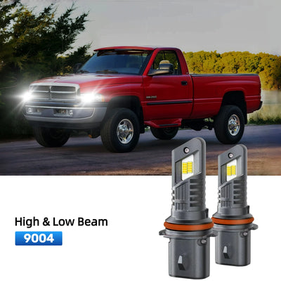 RIMTHIN 9004 LED High & Low Beam Bulbs Fit for 2002 Dodge Ram 2500