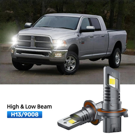 RIMTHIN H13 LED High & Low Beam Bulbs Fit for 2010 Dodge Ram 2500