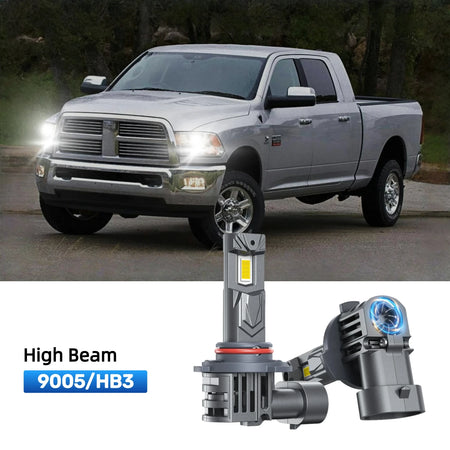 RIMTHIN 9005 LED High Beam Bulbs Fit for 2010 Dodge Ram 2500