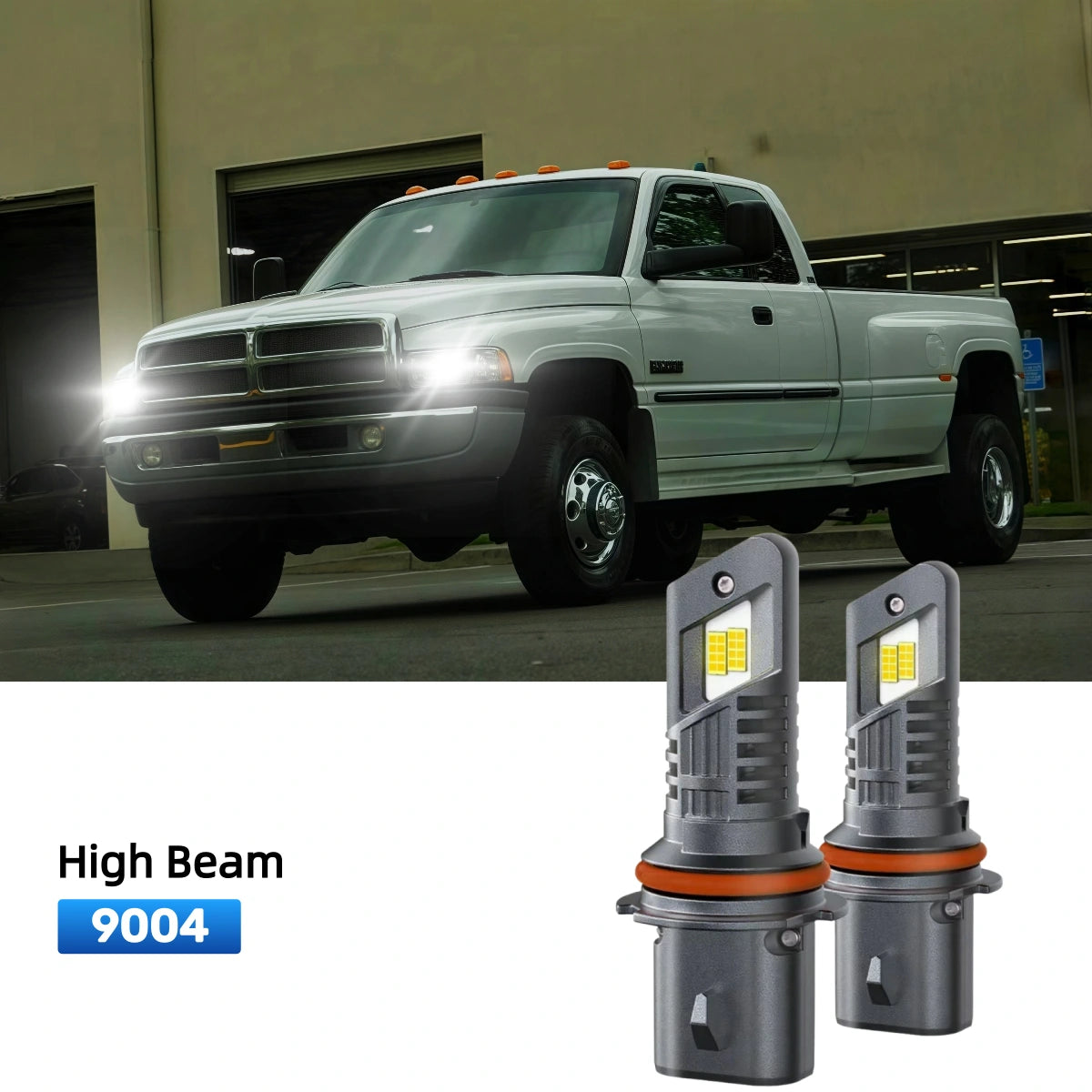 Fit for 1999-2001 Dodge Ram 3500 9004 LED Headlight Bulbs | Clearer and Safer