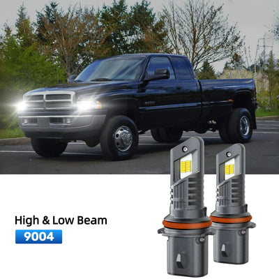 RIMTHIN 9004 LED High & Low Beam Bulbs Fit for 2002 Dodge Ram 3500