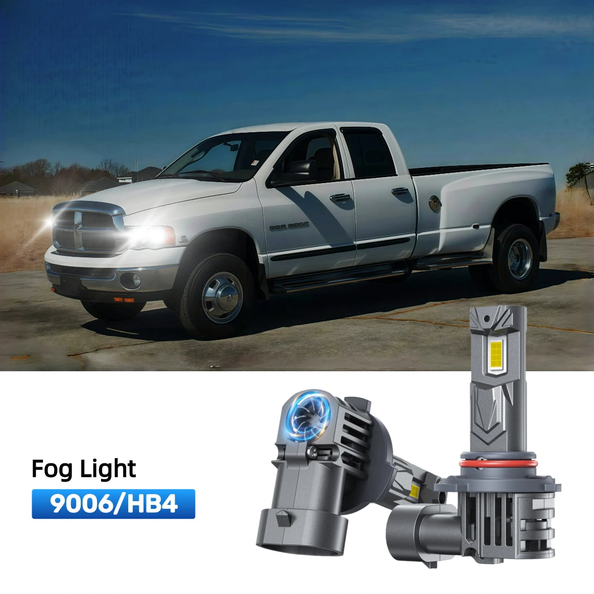 Fit for 2003-2005 Dodge Ram 3500 9007 LED Headlight Bulbs | Clearer and Safer