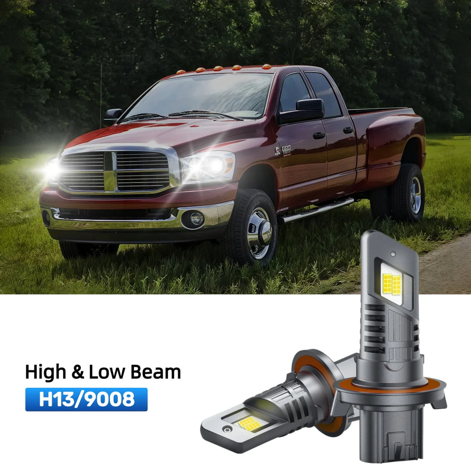 Fit for 2009 Dodge Ram 3500 H13 LED Headlight Bulbs | Clearer and Safer