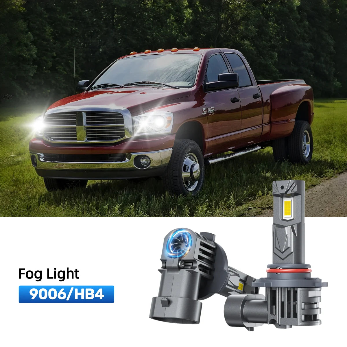 Fit for 2009 Dodge Ram 3500 H13 LED Headlight Bulbs | Clearer and Safer