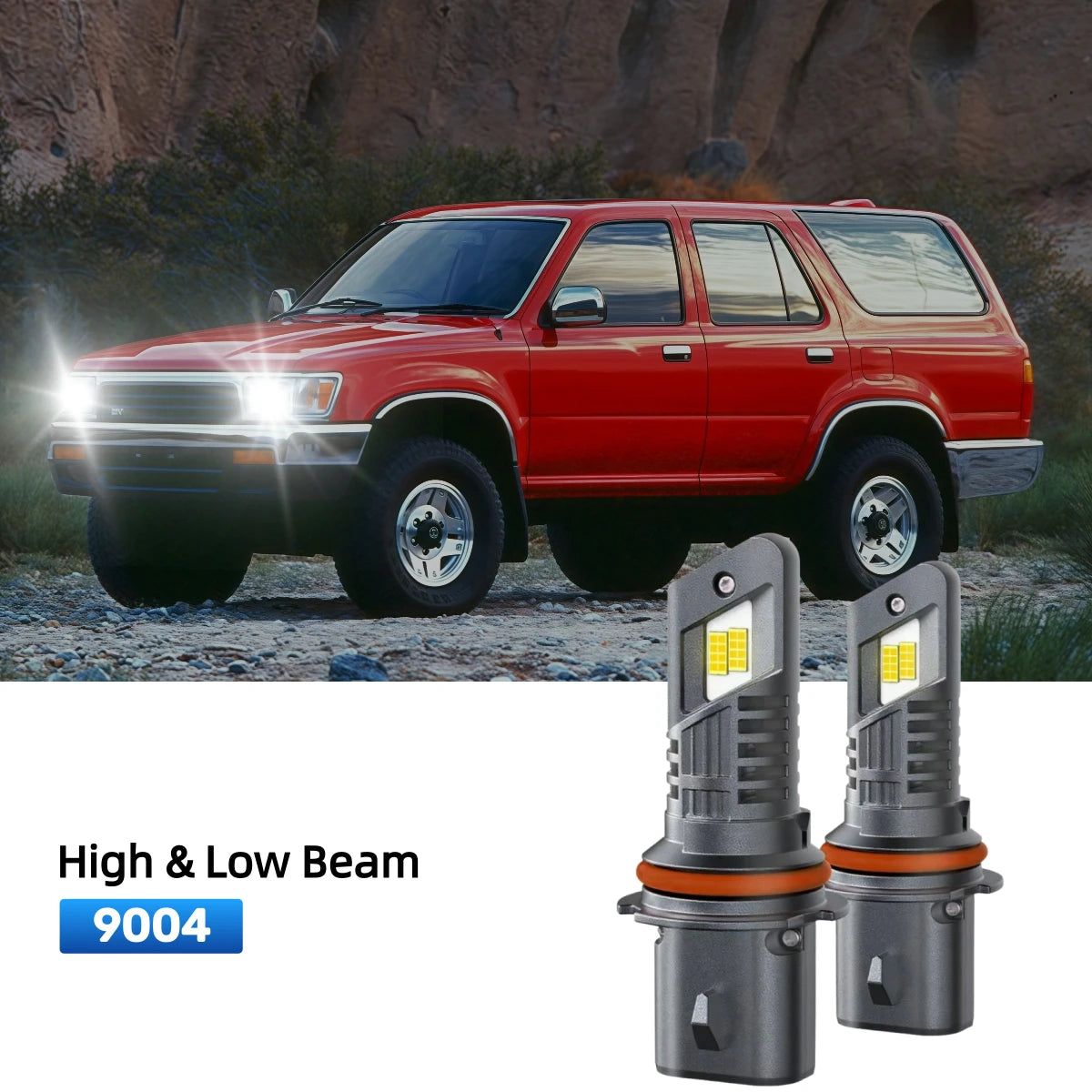 RIMTHIN 9004 LED High & Low Beam Bulbs Fit for 1992-1995 Toyota 4Runner