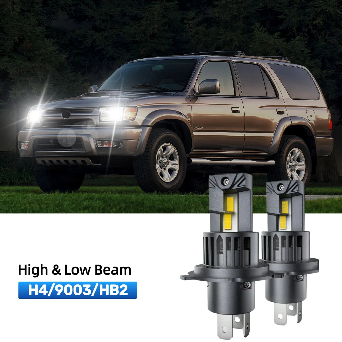 RIMTHIN H4 LED High & Low Beam Bulbs Fit for 1996-2002 Toyota 4Runner