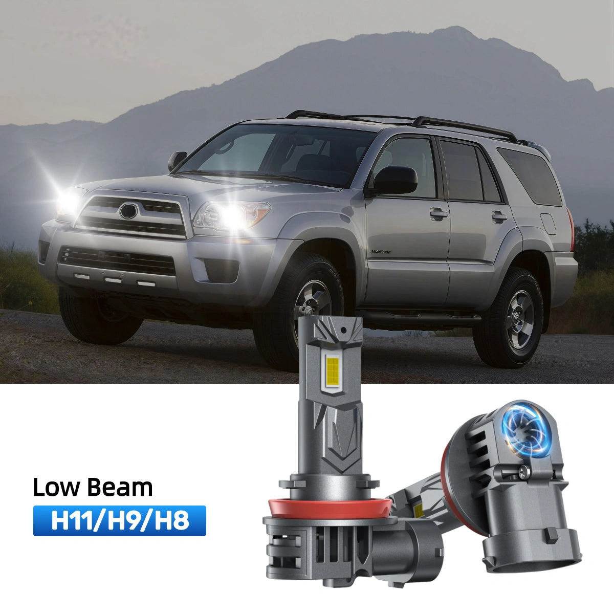 RIMTHIN H11 LED Low Beam Bulbs Fit for 2006-2009 Toyota 4Runner
