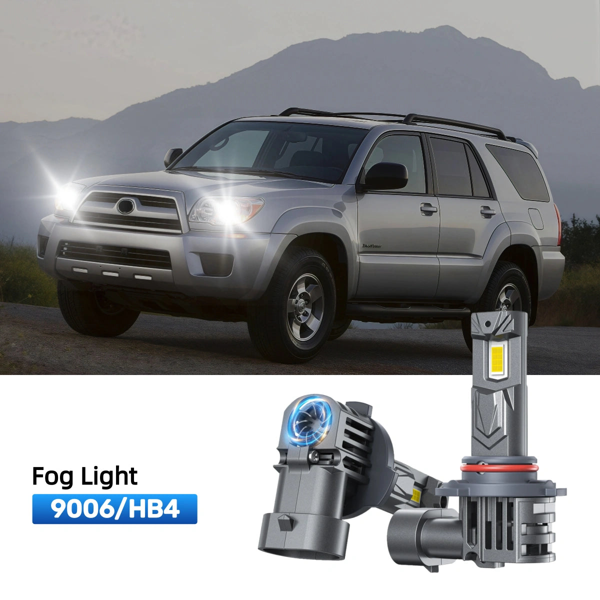 RIMTHIN 9006 LED Fog Light Bulbs Fit for 2006-2009 Toyota 4Runner