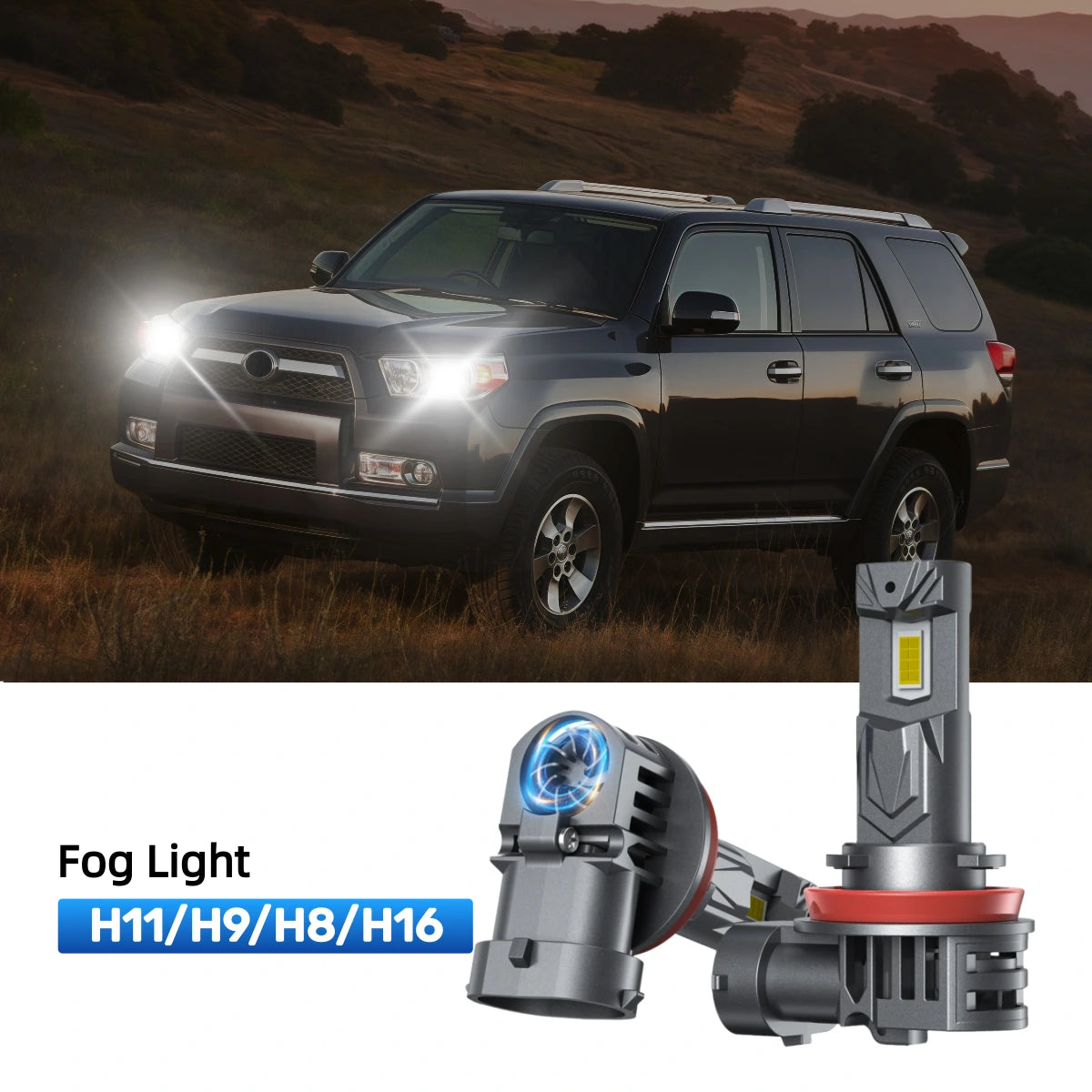 RIMTHIN H11 LED Fog Light Bulbs Fit for 2010-2013 Toyota 4Runner