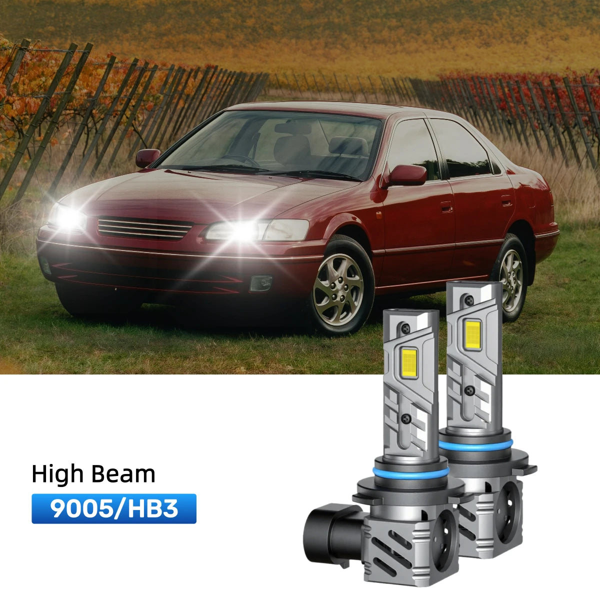 RIMTHIN 9005 LED High Beam Bulbs Fit for 1992-1996 Toyota Camry