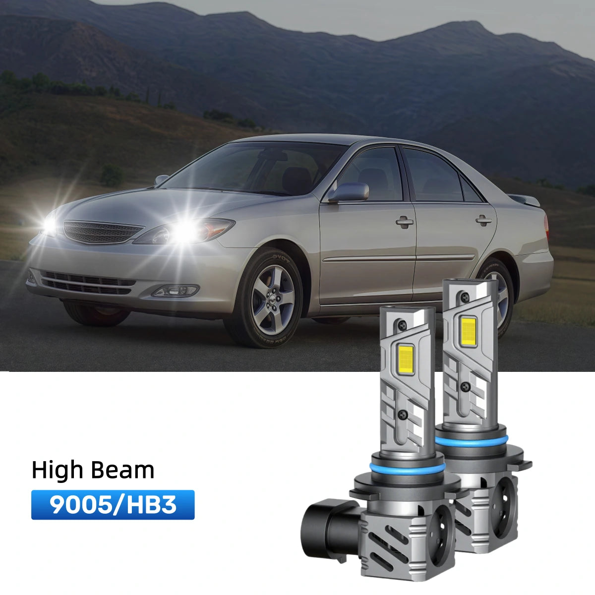 RIMTHIN 9005 LED High Beam Bulbs Fit for 2002-2006 Toyota Camry