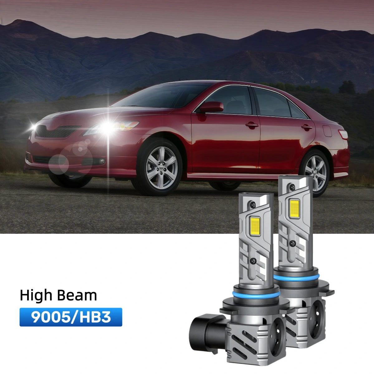 RIMTHIN 9005 LED High Beam Bulbs Fit for 2007-2008 Toyota Camry