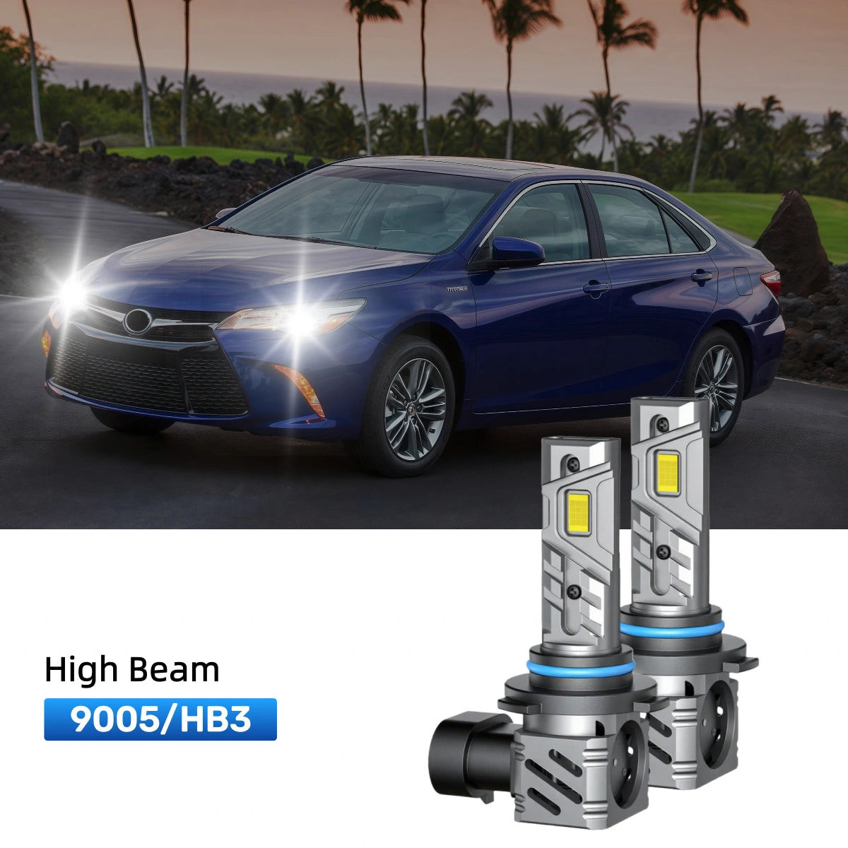 RIMTHIN 9005 LED High Beam Bulbs Fit for 2012-2014 Toyota Camry