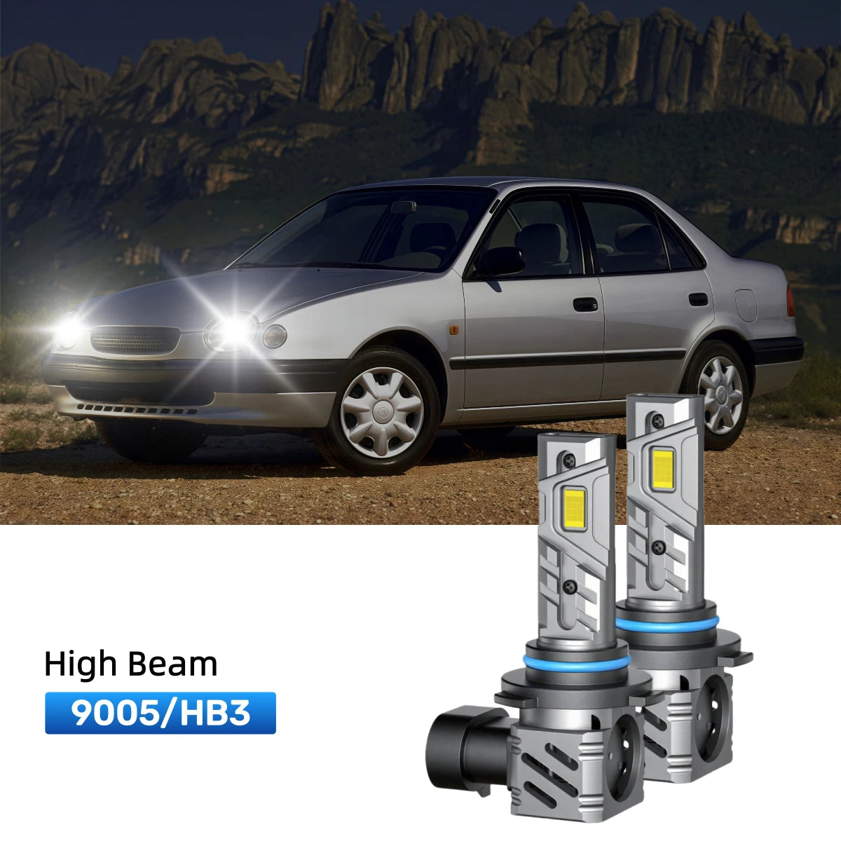 RIMTHIN 9005 LED High Beam Bulbs Fit for 1993-1997 Toyota Corolla