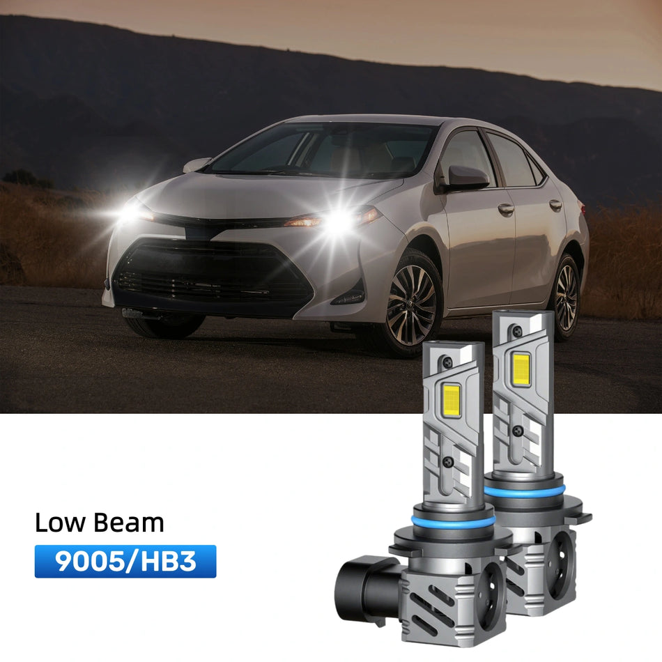 Fit for 2018 Toyota Corolla 9005 H11 LED Headlight Bulbs | Clearer and Safer