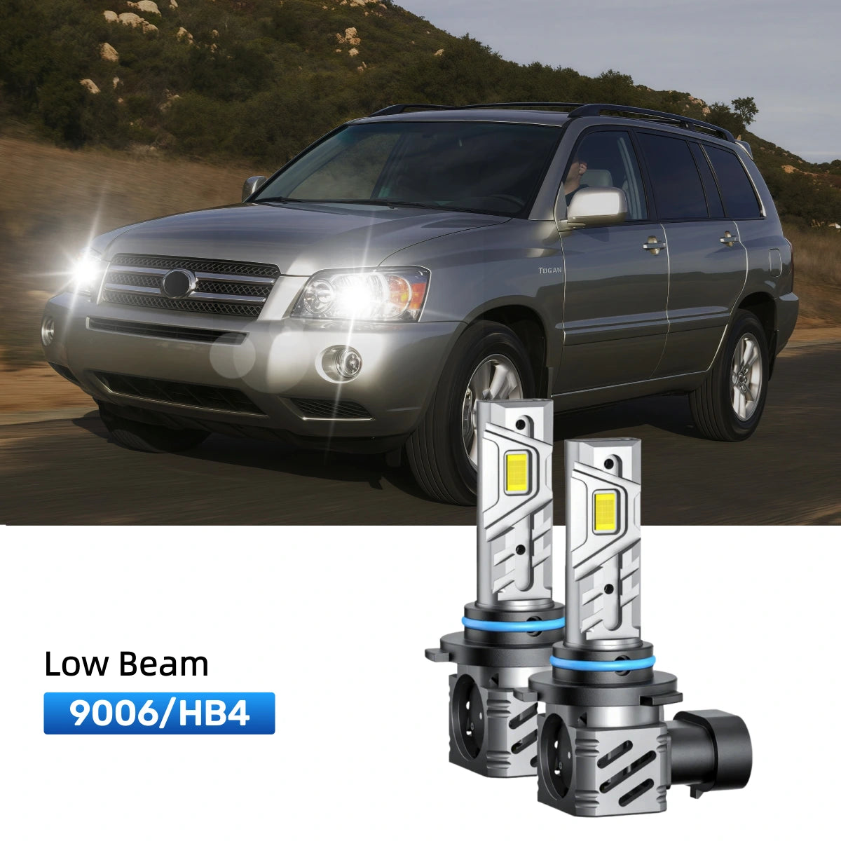 Fit for 2001-2003 Toyota Highlander 9005 9006 LED Headlight Bulbs | Clearer and Safer