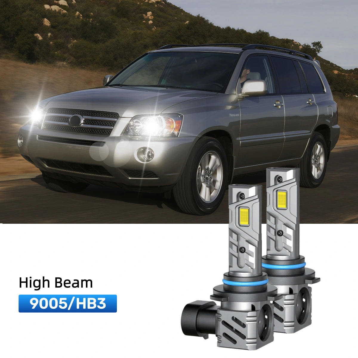 Fit for 2001-2003 Toyota Highlander 9005 9006 LED Headlight Bulbs | Clearer and Safer