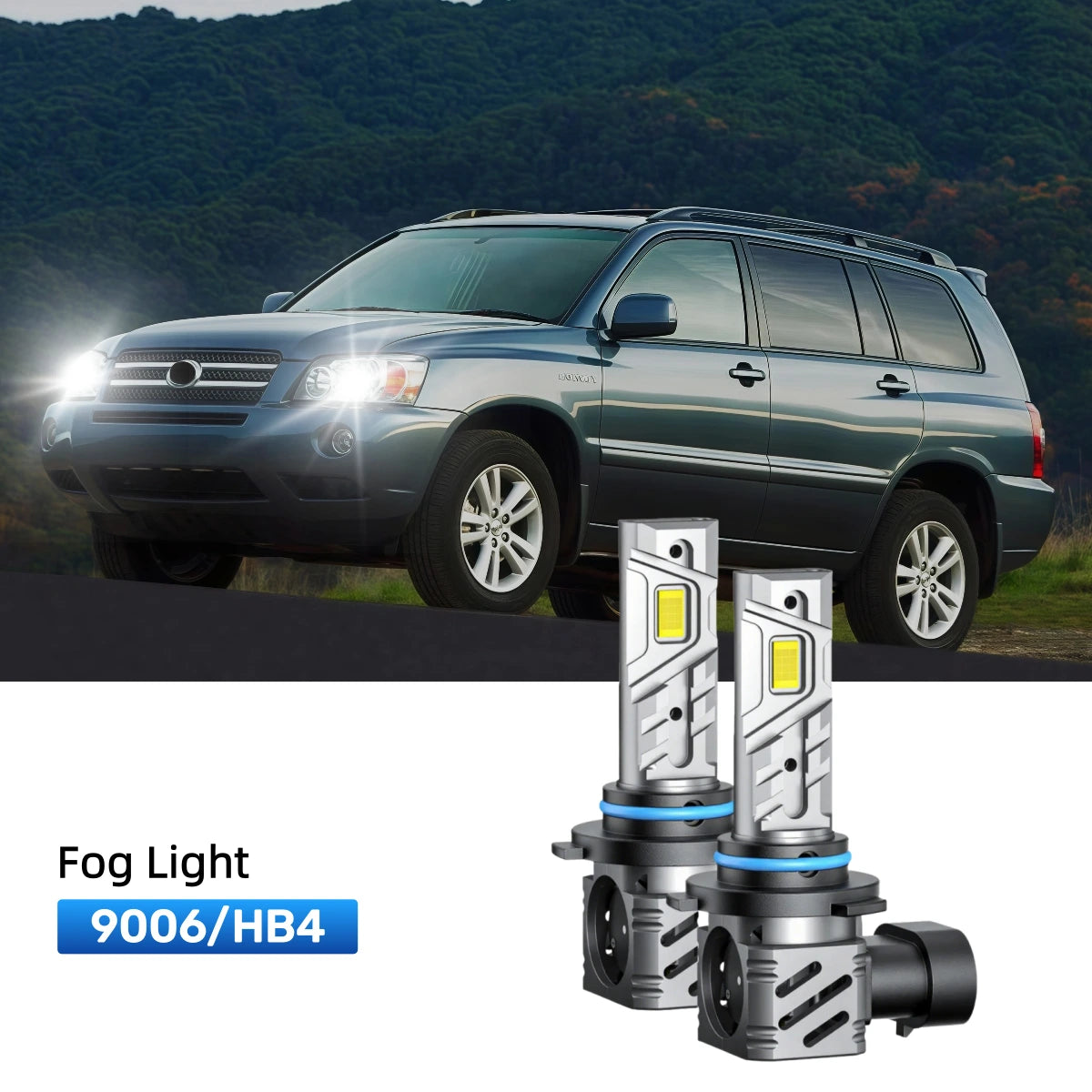 Fit for 2004-2007 Toyota Highlander 9005 9006 LED Headlight Bulbs | Clearer and Safer
