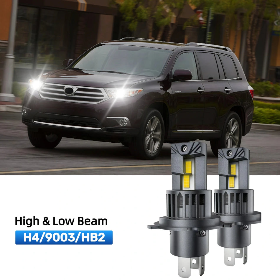 Fit for 2008-2010 Toyota Highlander H4 LED Headlight Bulbs | Clearer and Safer