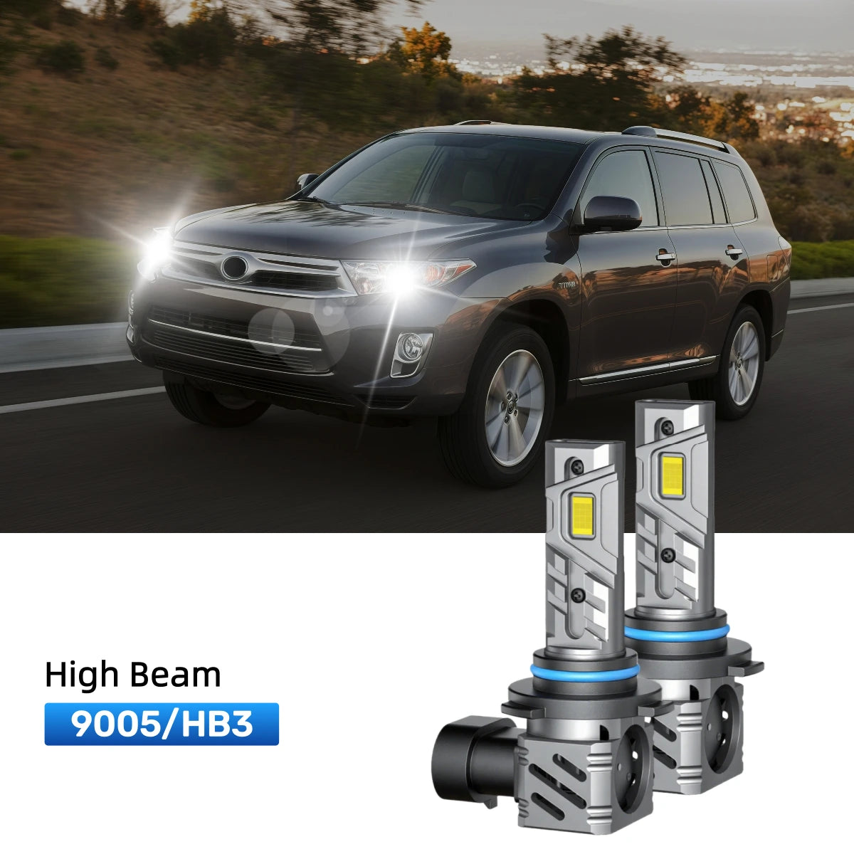 Fit for 2011-2013 Toyota Highlander 9005 H11 LED Headlight Bulbs | Clearer and Safer