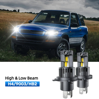 RIMTHIN H4 LED High & Low Beam Bulbs Fit for 1996-1997 Toyota Rav4