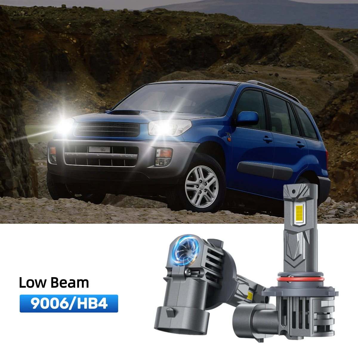 Fit for 1998-2000 Toyota Rav4 9005 9006 LED Headlight Bulbs | Clearer and Safer