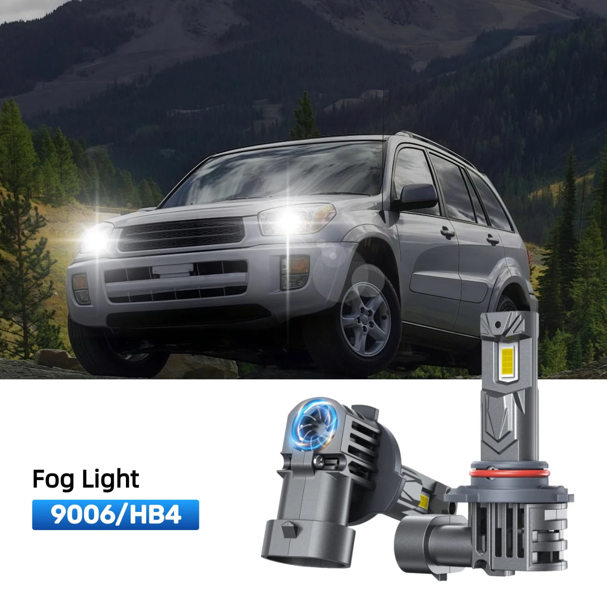 Fit for 2001-2005 Toyota Rav4 H4 LED Headlight Bulbs | Clearer and Safer