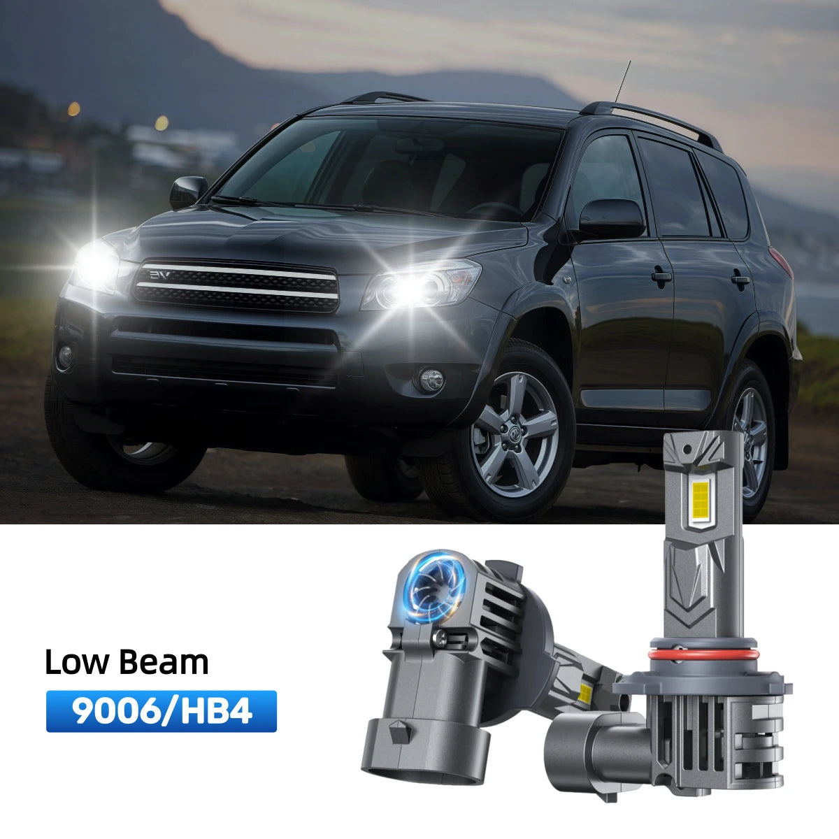 Fit for 2006-2012 Toyota Rav4 9005 9006 LED Headlight Bulbs | Clearer and Safer