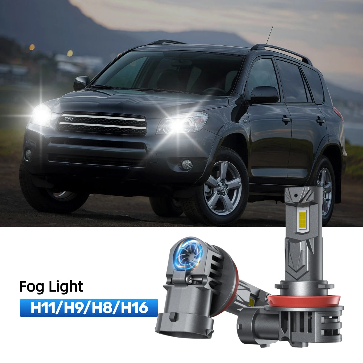 Fit for 2006-2012 Toyota Rav4 9005 9006 LED Headlight Bulbs | Clearer and Safer
