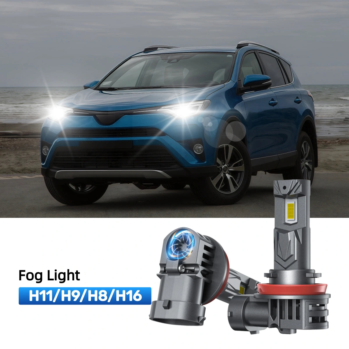 Fit for 2015 Toyota Rav4 9005 LED Headlight Bulbs | Clearer and Safer