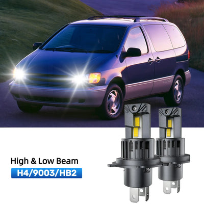 RIMTHIN H4 LED High & Low Beam Bulbs Fit for 1998-1999 Toyota Sienna