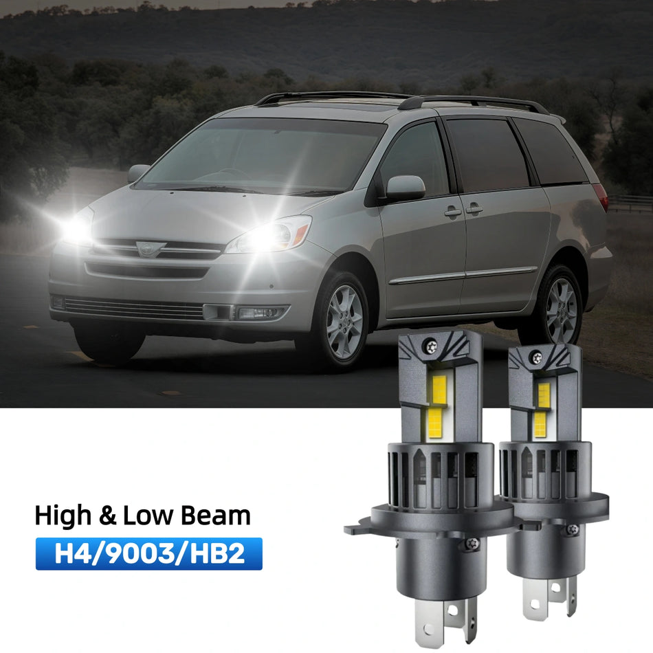 Fit for 2000-2003 Toyota Sienna H4 LED Headlight Bulbs | Clearer and Safer