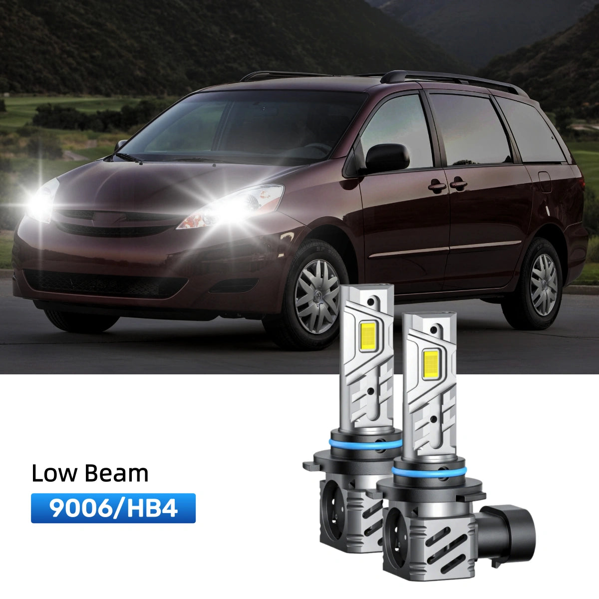 RIMTHIN 9006 LED Low Beam Bulbs Fit for 2004-2005 Toyota Sienna
